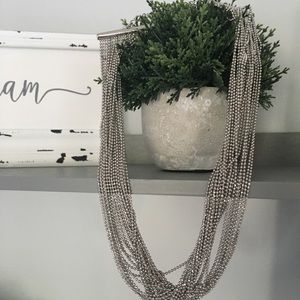 Silver Multi-Strand Necklace